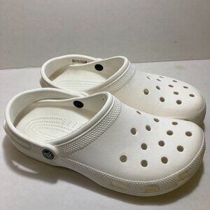 Crocs Classic Clogs White Men 8 Women 10 Unisex GUC